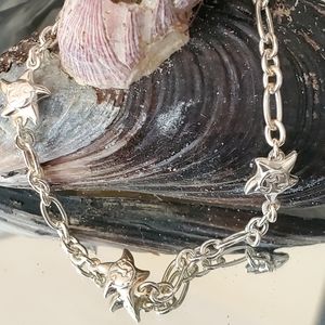 * NWT Italian Sterling Silver Sun Bracelet